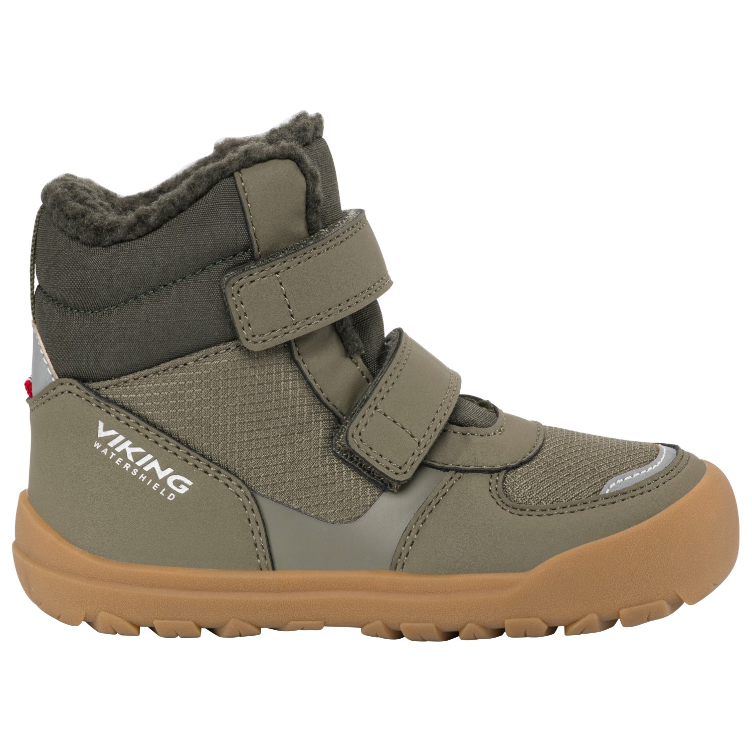 Viking Kid's Rowan Barefoot Warm WP 2V Winterschoenen olijfgroen