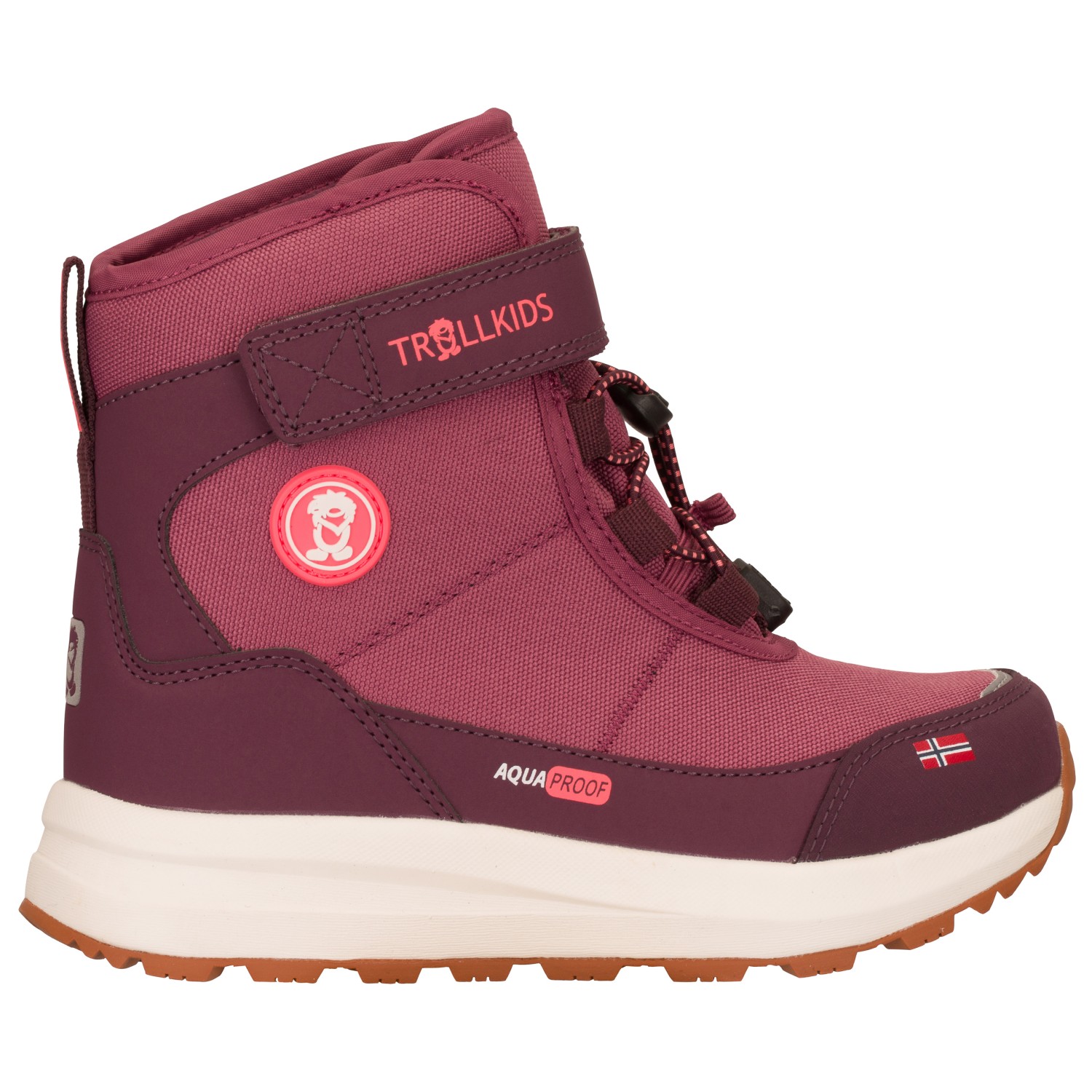 Trollkids Kid's Helgeland Anti Slip Winter Boots Winterschoenen rood