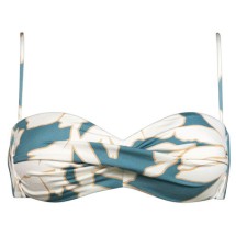 Watercult - Women's Floral Abstract Bikini Top - Parte superior de bikini 