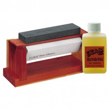 Herbertz - Holzblock mit 3 Abziehsteinen - Knife