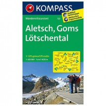 Kompass - Aletsch - Goms - Lötschental - Hiking map