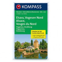 Kompass - Elsass - Vogesen Nord - Mapa de senderos