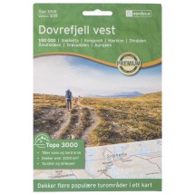 Nordeca - Dovrefjell Vest 1/50 - Mapa de senderos