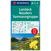 Kompass - Wanderkarte Landeck, Nauders, Samnaungruppe - Wanderkarte