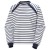 White Navy Stripe