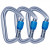 Detailbeeld 1 Black Diamond - Hotforge Screwgate 3 Pack - Schroefkarabiner