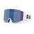 Matte White / Brown with Blue Multi