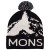 Imagen detallada 1 Mons Royale - Mountain Pixel Merino Pom Pom Beanie - Gorro