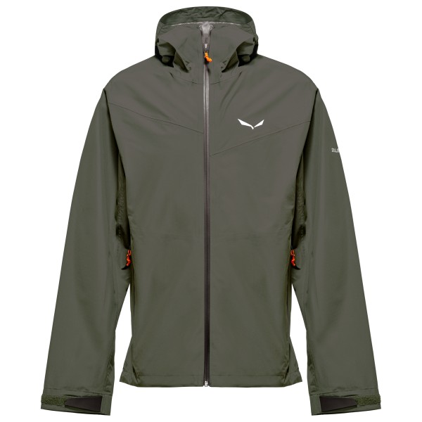 Salewa Puez Aqua 4 PowerTex 2.5L Jacket Regenjas Olijfgroen
