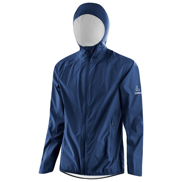 Löffler - Hooded Jacket WPM Pocket - Veste imperméable taille 48, bleu