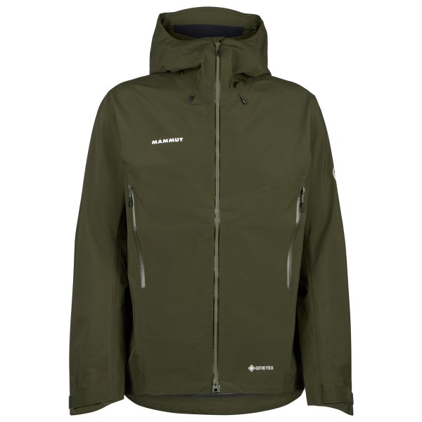 Image of Mammut - Crater IV Hardshell Hooded Jacket - Regenjacke Gr L oliv