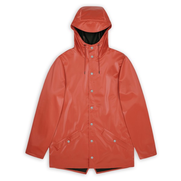 Rains Jacket W3 Regenjacke Alltag (Gr S |rot |wasserdicht)