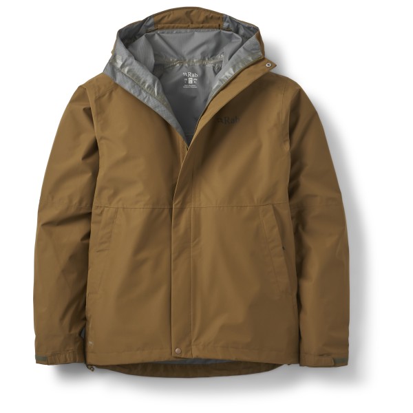 Rab - Downpour Jacket - Regenjacke Gr S braun