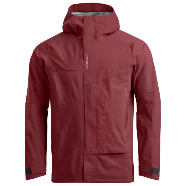 Ortovox Seceda 3L Jacket Hardshelljacke Herren Wandern (Gr XXL |rot |wasserdicht)