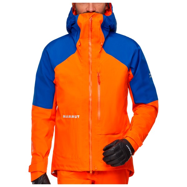 Mammut Eiger Nordwand Advanced Hardshell Hooded Jacket Regenjas Oranje