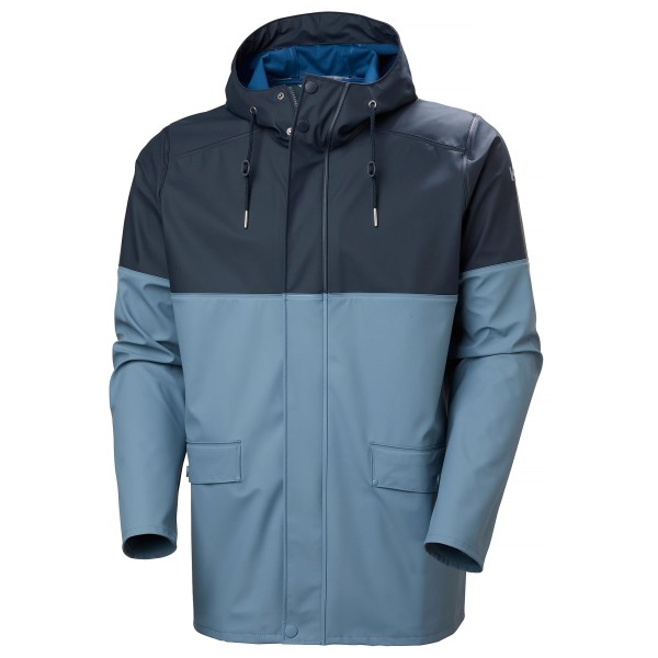 Helly Hansen Moss Block Coat Regenjacke Men (Gr S |blau |wasserdicht)