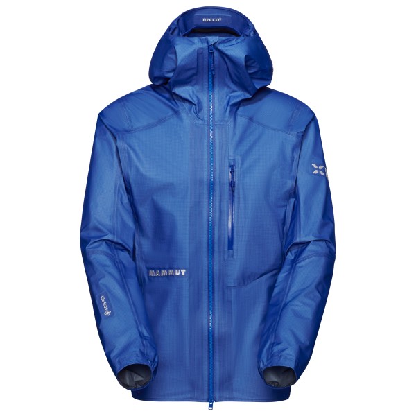 Regenjacke Mammut Eiger Nordwand Light Hardshell Hooded Jacket Herren (Gr XL |blau |wasserdicht)