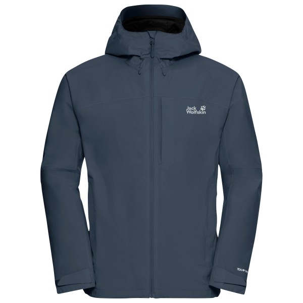 Jack Wolfskin Tempest 2L Jacket Regenjacke Men (Gr M |blau |wasserdicht)