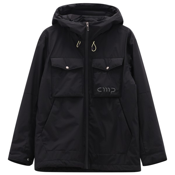 CMP Jacket Fix Hood with Chest Pockets Regenjacke Men (Gr XL |schwarz |wasserdicht)