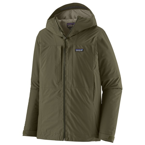 Patagonia - Insulated Boulder Fork Rain Jacket - Regenjacke Gr L oliv