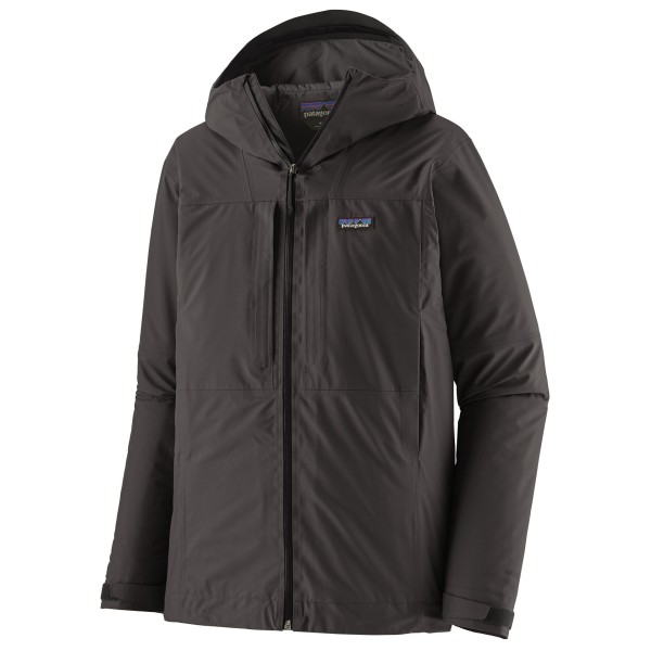 Patagonia Insulated Boulder Fork Rain Jacket Regenjas Zwart