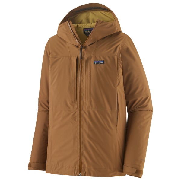 Patagonia Insulated Boulder Fork Rain Jacket Regenjas Bruin