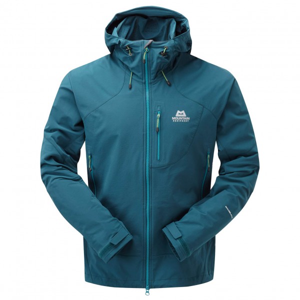 Image of Mountain Equipment - Frontier Hooded Jacket - Softshelljacke Gr L;M;S;XL;XXL blau;schwarz/grau bei Bergfreunde.ch - der Outdoor Shop