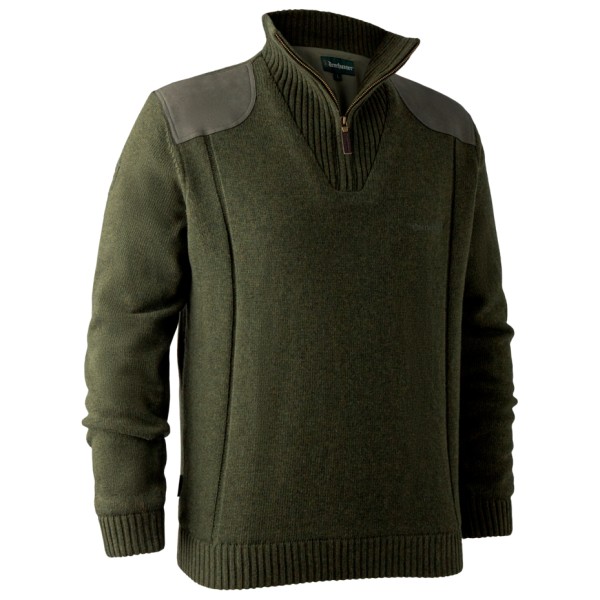 Image of Deerhunter - Carlisle Knit with Stormliner - Softshellpullover Gr 3XL;4XL;L;M;S;XL;XXL oliv