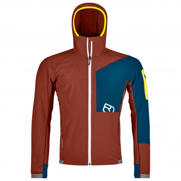 Image of Ortovox - Berrino Hooded Jacket - Softshelljacke Gr M rot