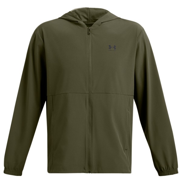 Image of Under Armour - Vibe Woven Windbreaker - Sweat- & Trainingsjacke Gr L;M;XL;XXL oliv;schwarz