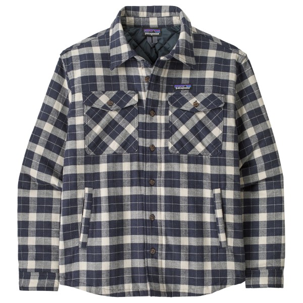 Patagonia Lightweight Insulated Fjord Flannel Shirt Vrijetijdsjack Grijs
