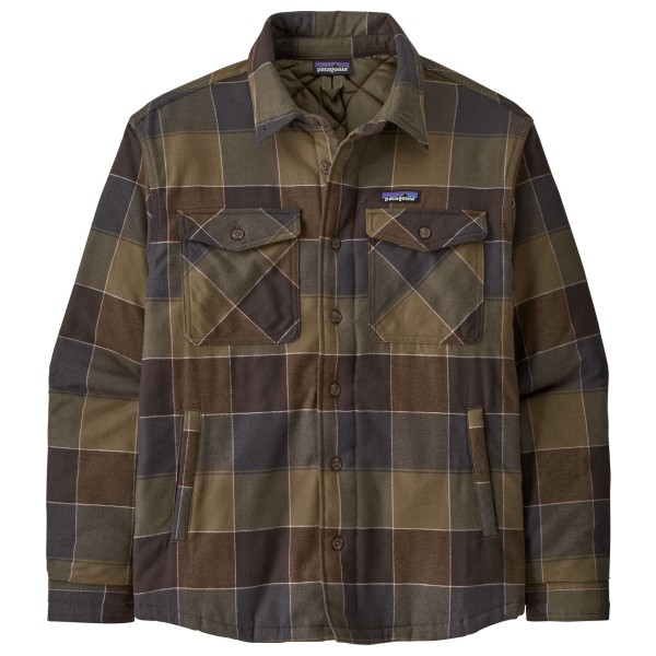 Patagonia - Lightweight Insulated Fjord Flannel Shirt - Freizeitjacke Gr S braun