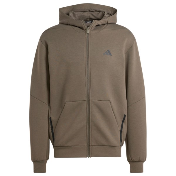 Image of adidas - Designed 4 Training Spaceknit Full-Zip - Sweat- & Trainingsjacke Gr L braun