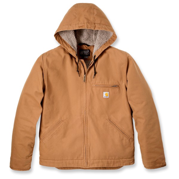 Image of Carhartt - Washed Duck Sherpa Lined Jacket - Freizeitjacke Gr L;M;S;XL;XXL orange;schwarz