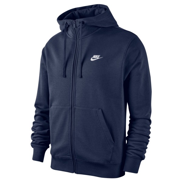 Image of Nike - Sportswear Club Full Zip - Sweat- & Trainingsjacke Gr L;M;S;XXL blau