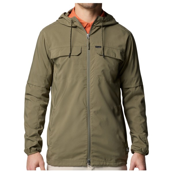 Freizeitjacke Columbia Skien Valley Hooded L/S Shirt Herren (Gr M |oliv)