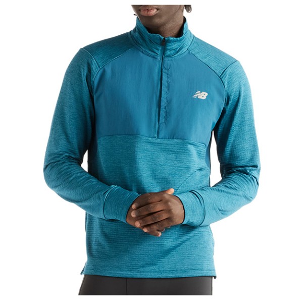 New Balance Athletics Heat Grid 1/2 Zip Trainingsjack Blauw