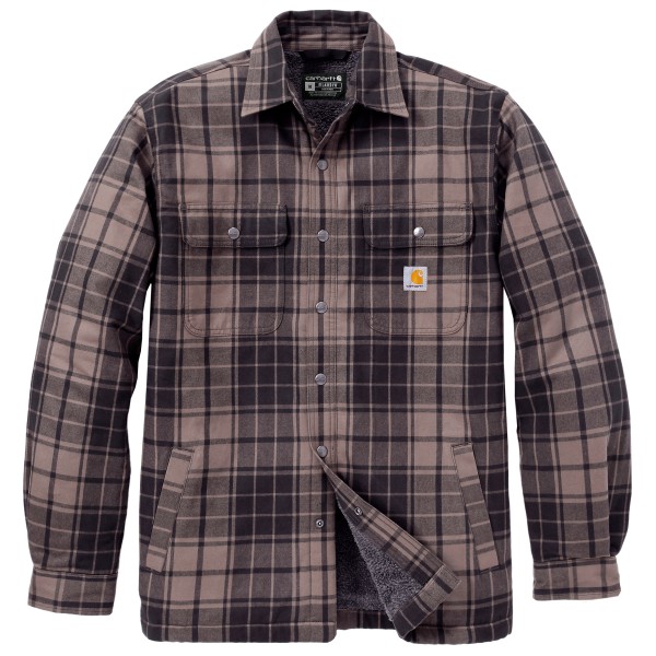 Carhartt Flannel Sherpa-Lined Shirt Jacket Vrijetijdsjack Grijs