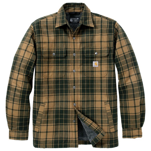 Carhartt Flannel Sherpa-Lined Shirt Jacket Vrijetijdsjack Olijfgroen