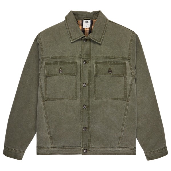 Element - Trucker Canvas - Freizeitjacke Gr M oliv