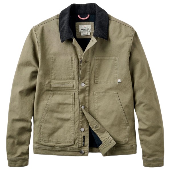 Passenger - Vantage Lined Organic Cotton Canvas Jacket - Freizeitjacke Gr L oliv