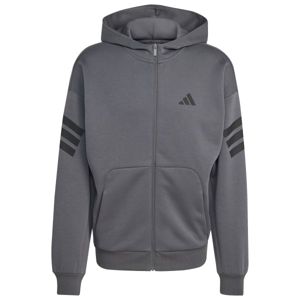 adidas Future Icons 3-Stripes Full Zip Sweat- & Trainingsjacke Herren (Gr S |grau)