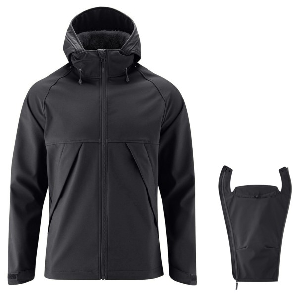 Mamalila Winter-Softshelljacke Allrounder Dad Softshelljack Zwart