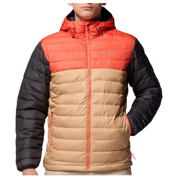 Columbia – Powder Lite II Hooded Jacket – Synthetisch jack maat S, Beige