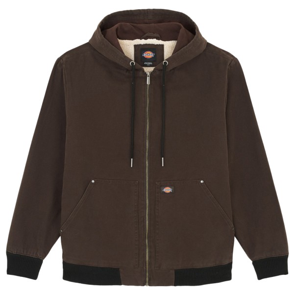 Image of Dickies - Dickies Hooded Duck Canvas Jacket - Winterjacke Gr L;M;S;XL;XXL braun;schwarz