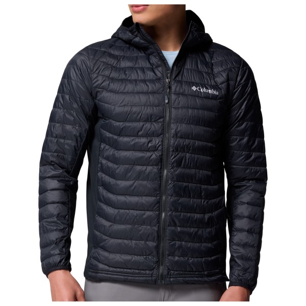 Columbia Powder Pass Hybrid Hooded Jacket Kunstfaserjacke Herren (Gr L |blau)
