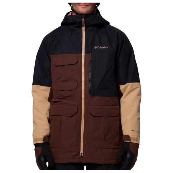 Skijacke Columbia Coreshot Jacket Herren (Gr L |braun/schwarz |wasserdicht)