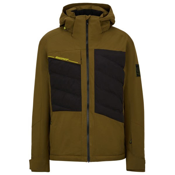 Ziener Tidal-Z Skijacke Men (Gr 48 |braun |wasserdicht)