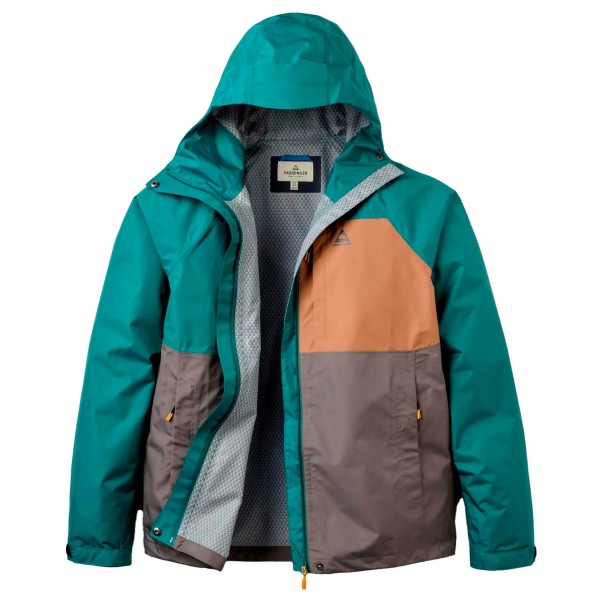 Passenger Trailscape Recycled Waterproof Jacket Regenjas turkoois Turquoise