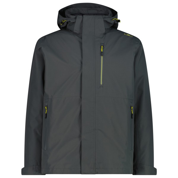 CMP Jacket Zip Hood Detachable Inn.Jacket 36Z2257D 3-in-1-jas Grijs